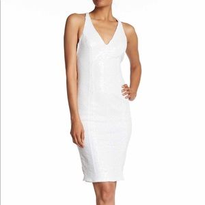 Jay Godfrey White tiny sequined dress